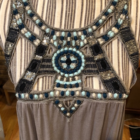 Free People Tops - Free People Vision Quest Embellished Tank NWOT